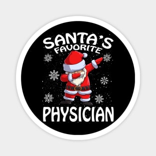 Santas Favorite Physician Christmas Magnet